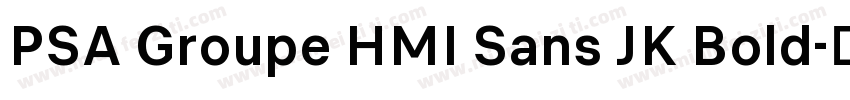PSA Groupe HMI Sans JK Bold字体转换